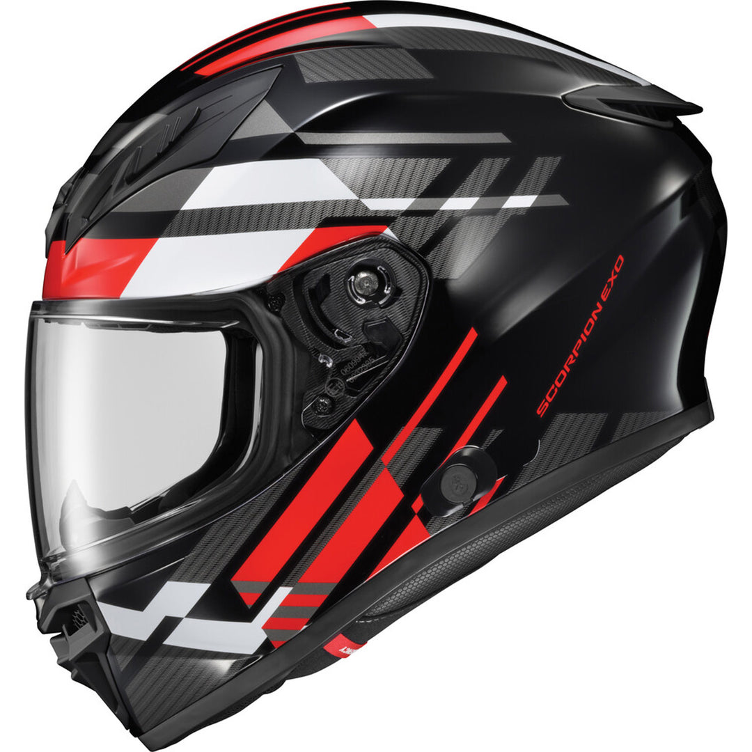 SCORPION EXO EXO-R430 Paradox Helmet Red - Left Side View