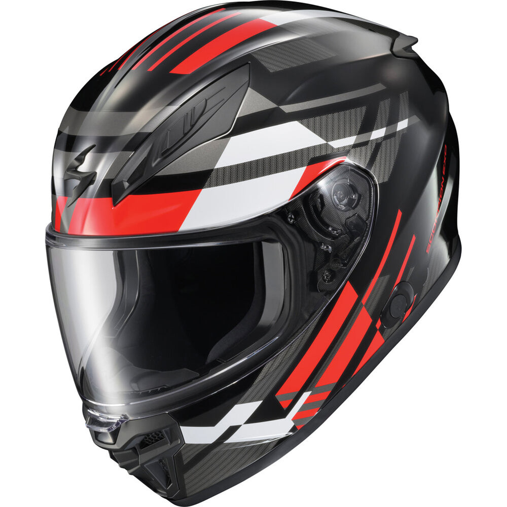 SCORPION EXO EXO-R430 Paradox Helmet Red - Front Left Side View