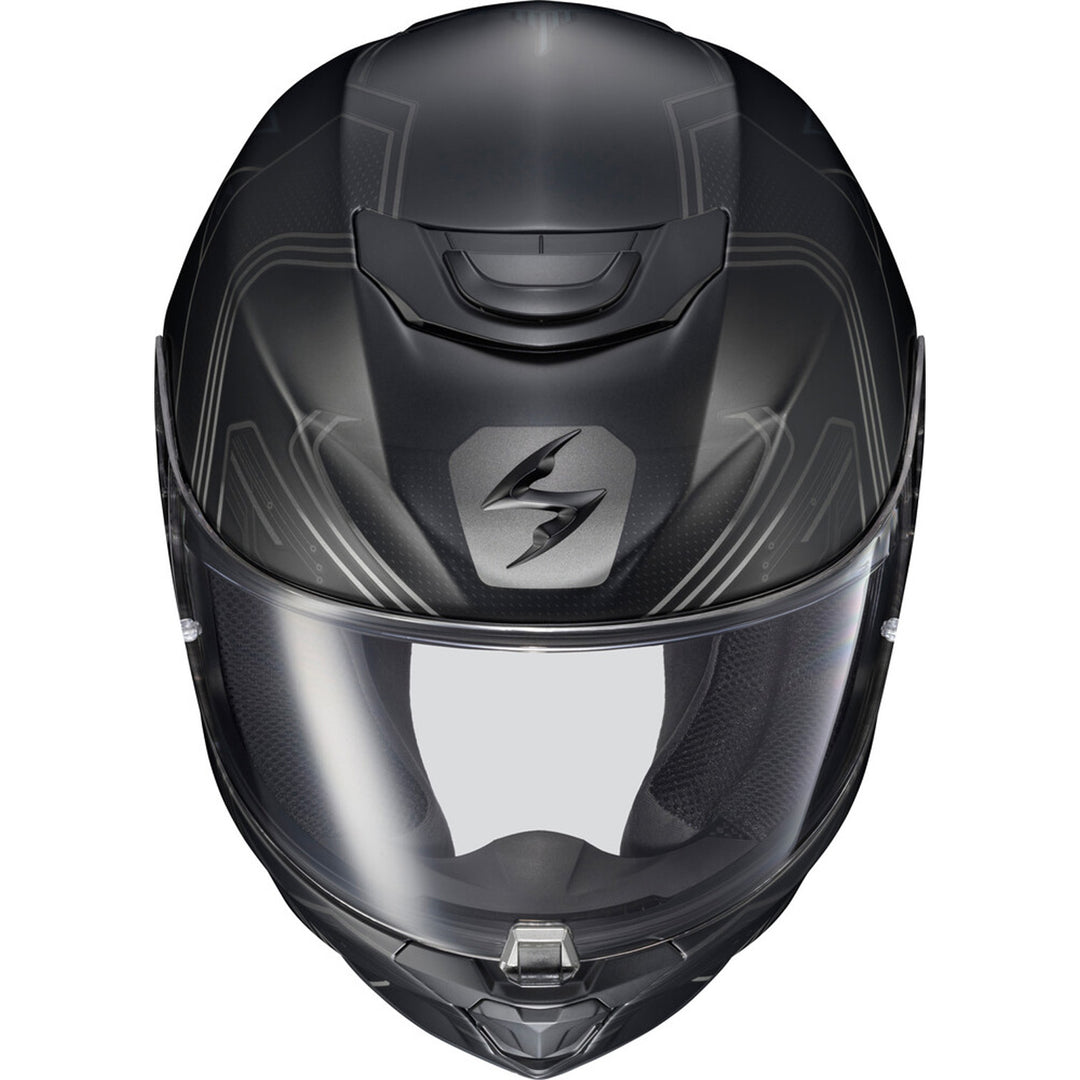 SCORPION EXO EXO-R330 Bendr Helmet Black - Front Top View