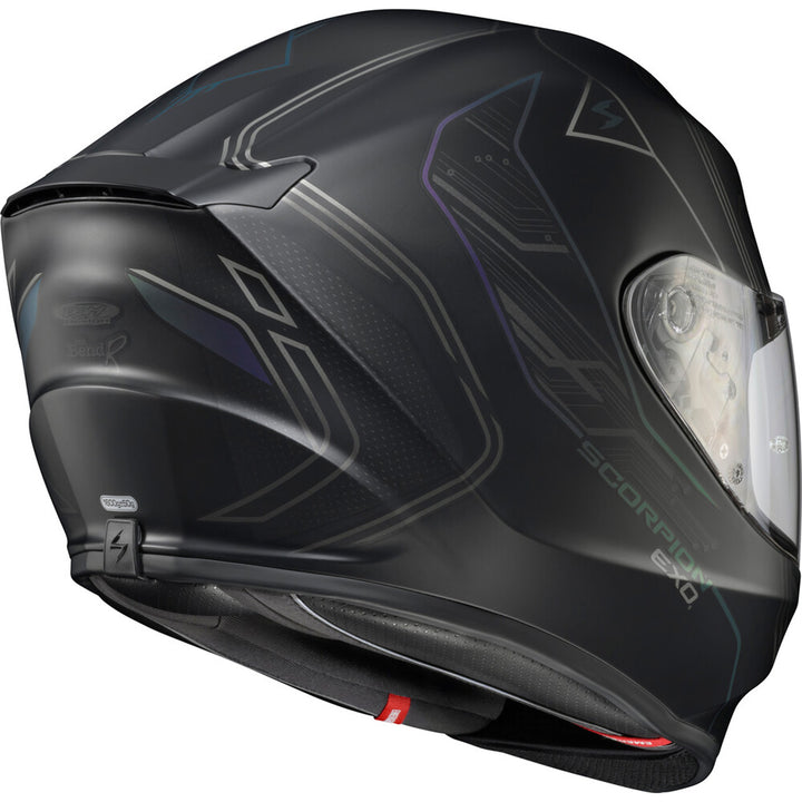 SCORPION EXO EXO-R330 Bendr Helmet Black - Rear Right Side View