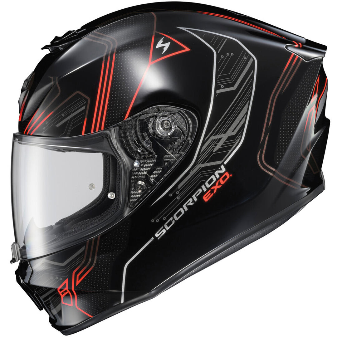 SCORPION EXO EXO-R330 Bendr Helmet Red - Left Side View