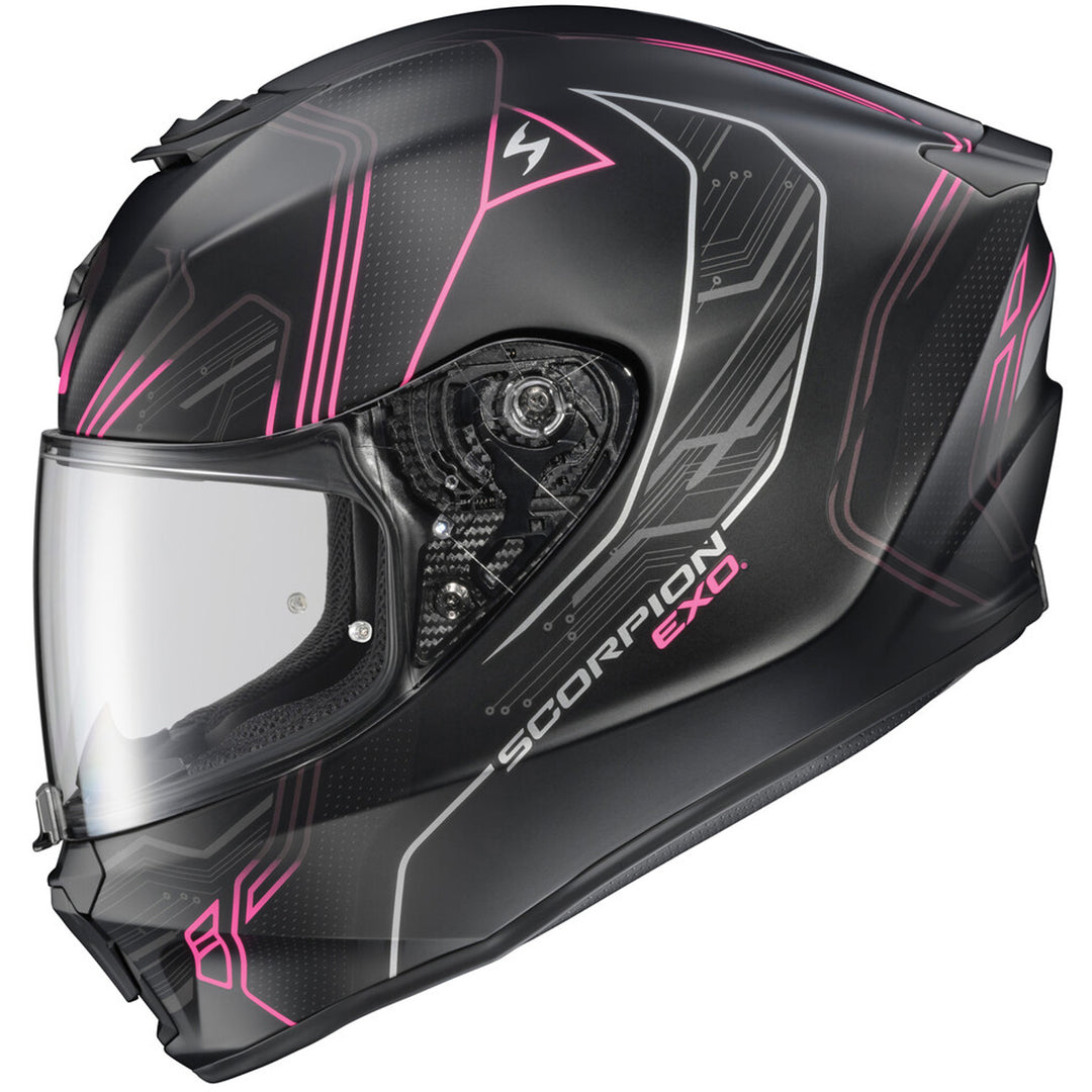 SCORPION EXO EXO-R330 Bendr Helmet White/Pink - Left Side View