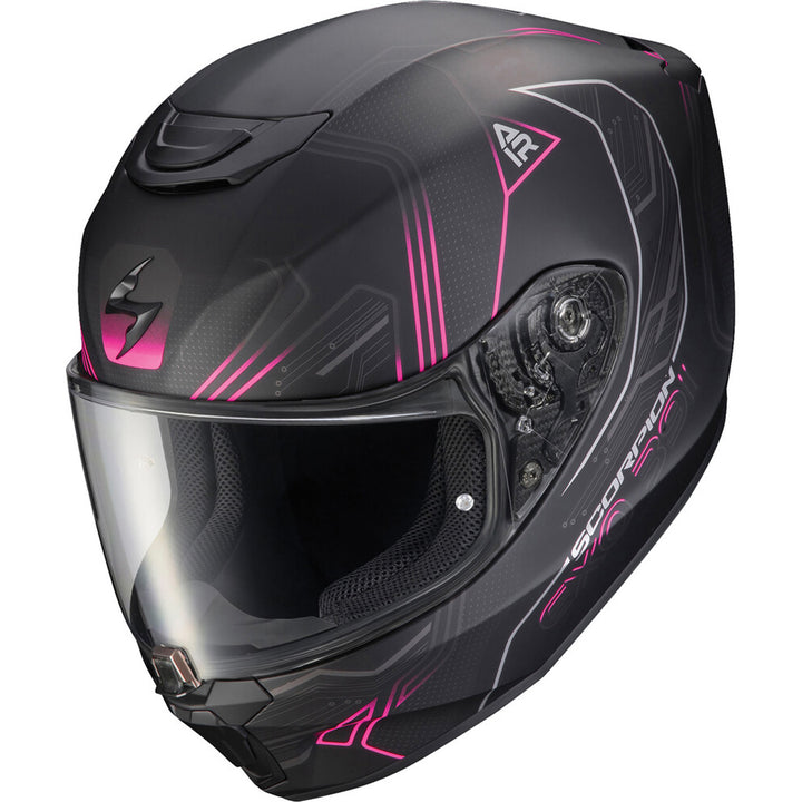 SCORPION EXO EXO-R330 Bendr Helmet White/Pink - Front Left Side View
