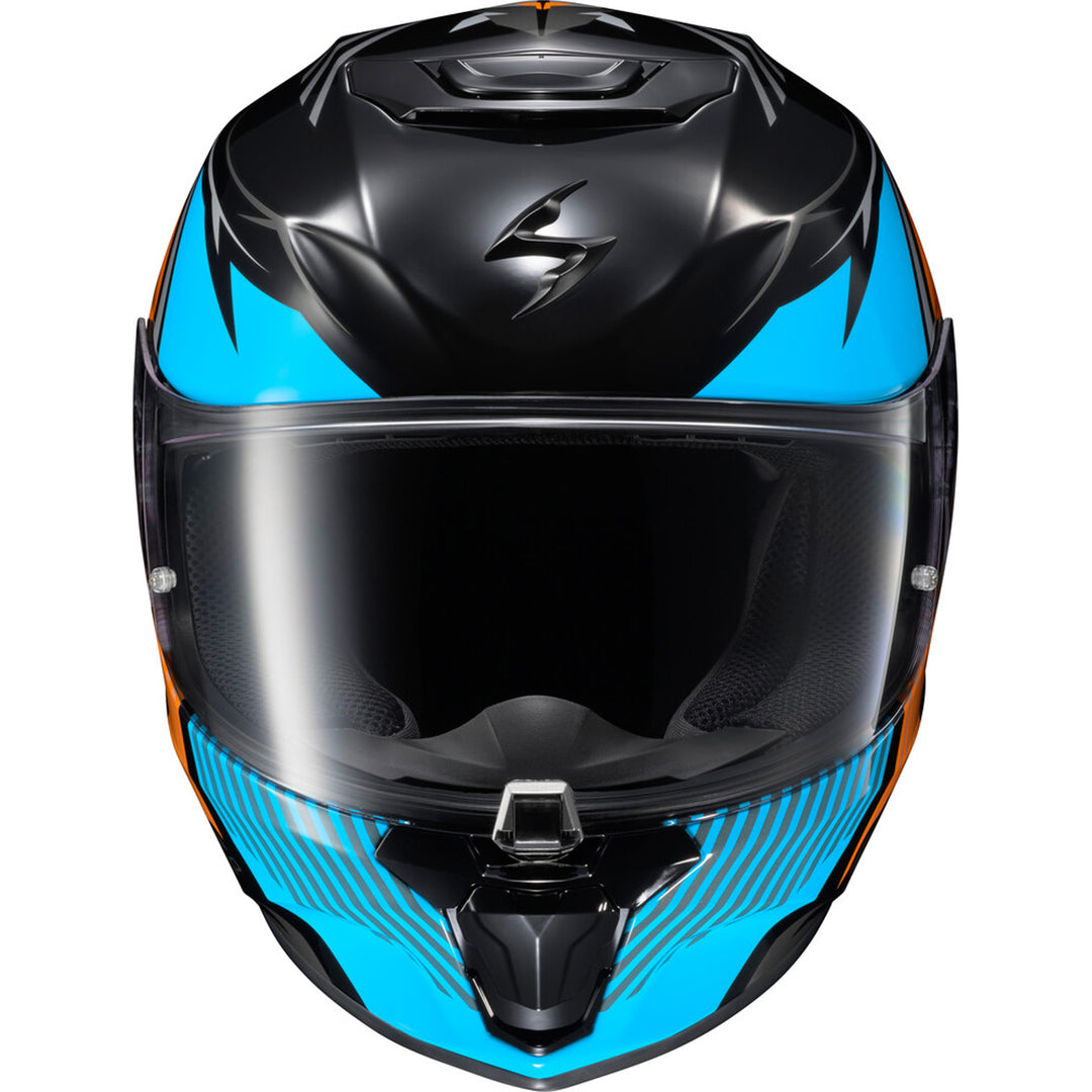 SCORPION EXO EXO-R330 Hawker Helmet Light Blue - Front View