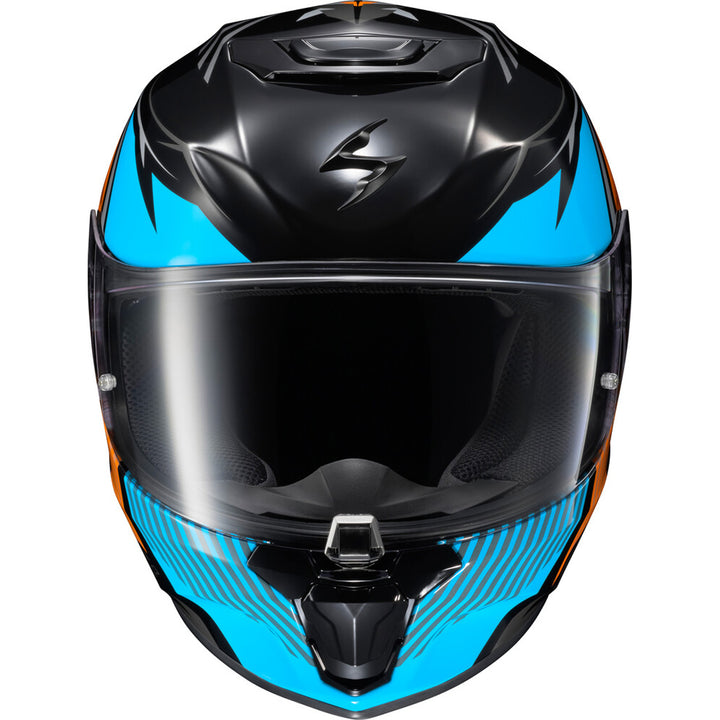 SCORPION EXO EXO-R330 Hawker Helmet Light Blue - Front View