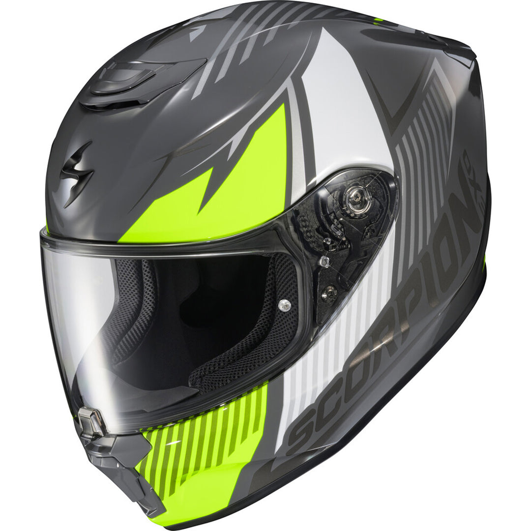 SCORPION EXO EXO-R330 Hawker Helmet Hi-Viz - Front Left Side View
