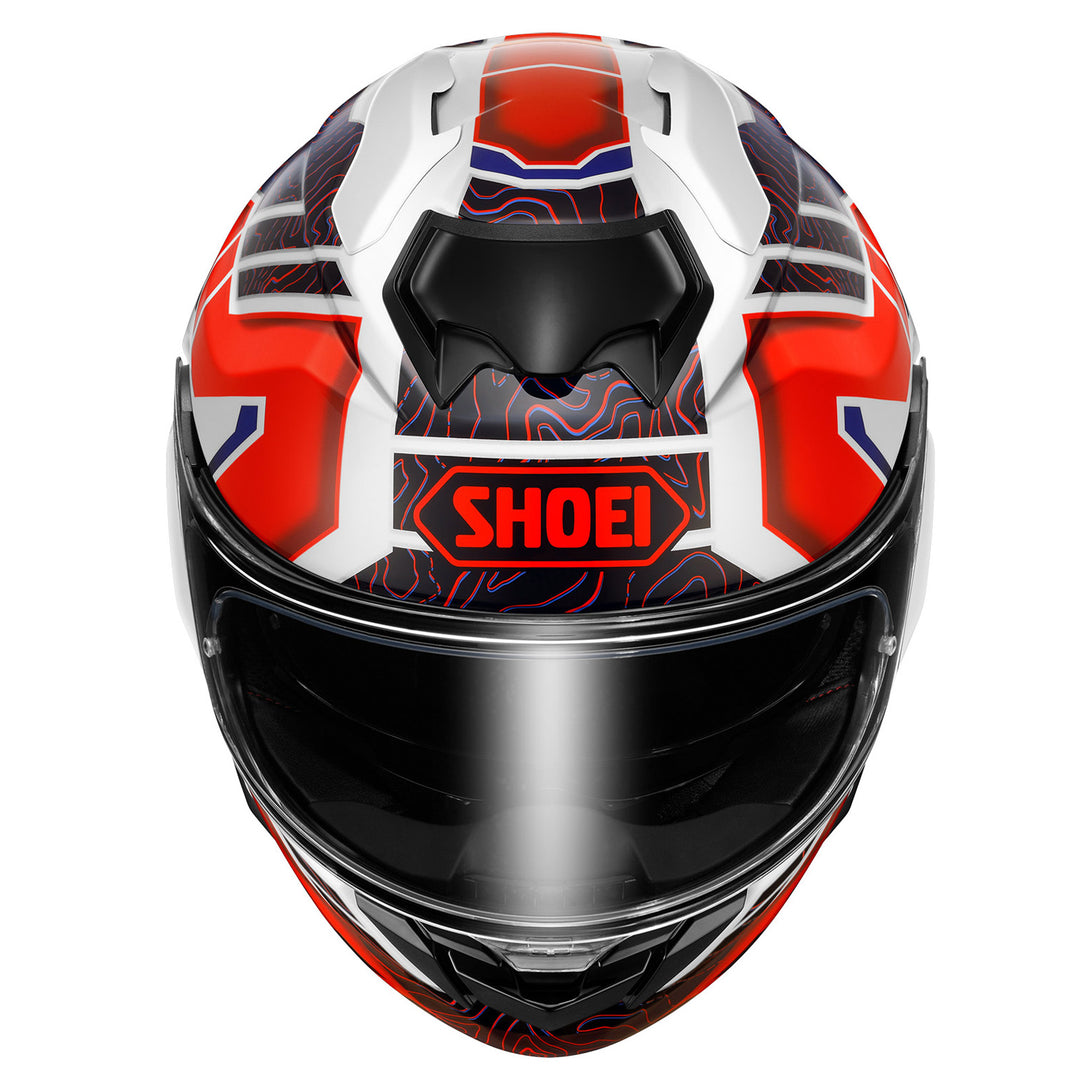 Shoei GT-Air 3 Hike Helmet TC-10 - Front Top View