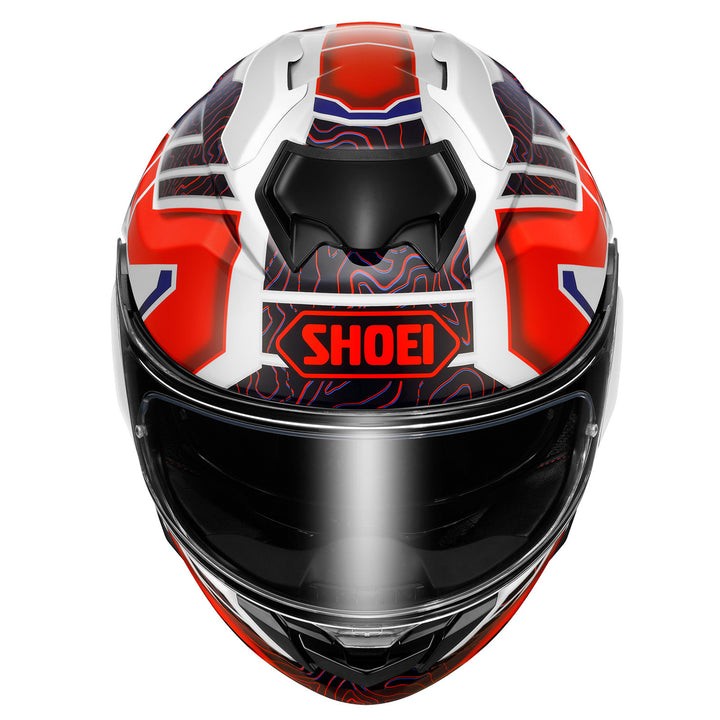 Shoei GT-Air 3 Hike Helmet TC-10 - Front Top View