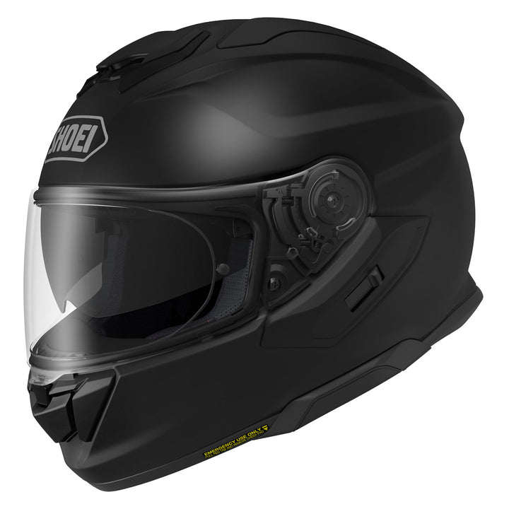 Shoei GT-Air 3 Solid Helmet Matte Black - Front Side View
