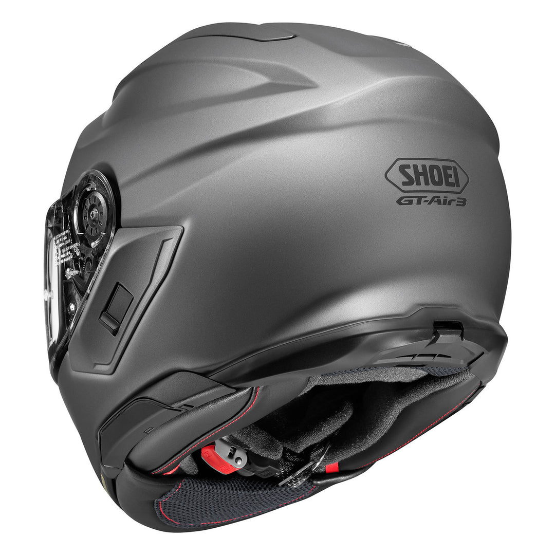 Shoei GT-Air 3 Solid Helmet Matte Deep Grey - Rear Side View