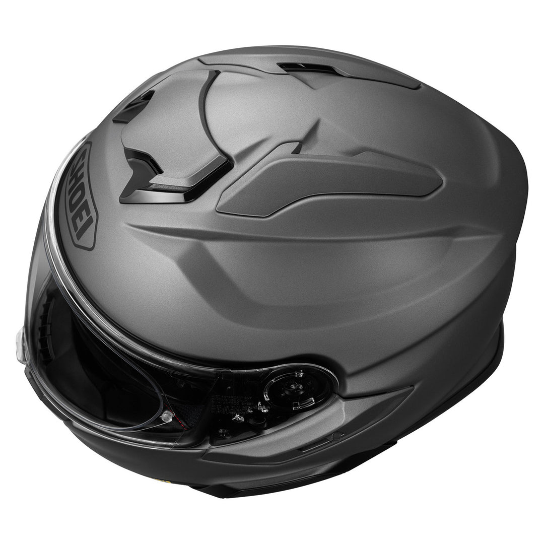 Shoei GT-Air 3 Solid Helmet Matte Deep Grey - Top Side View