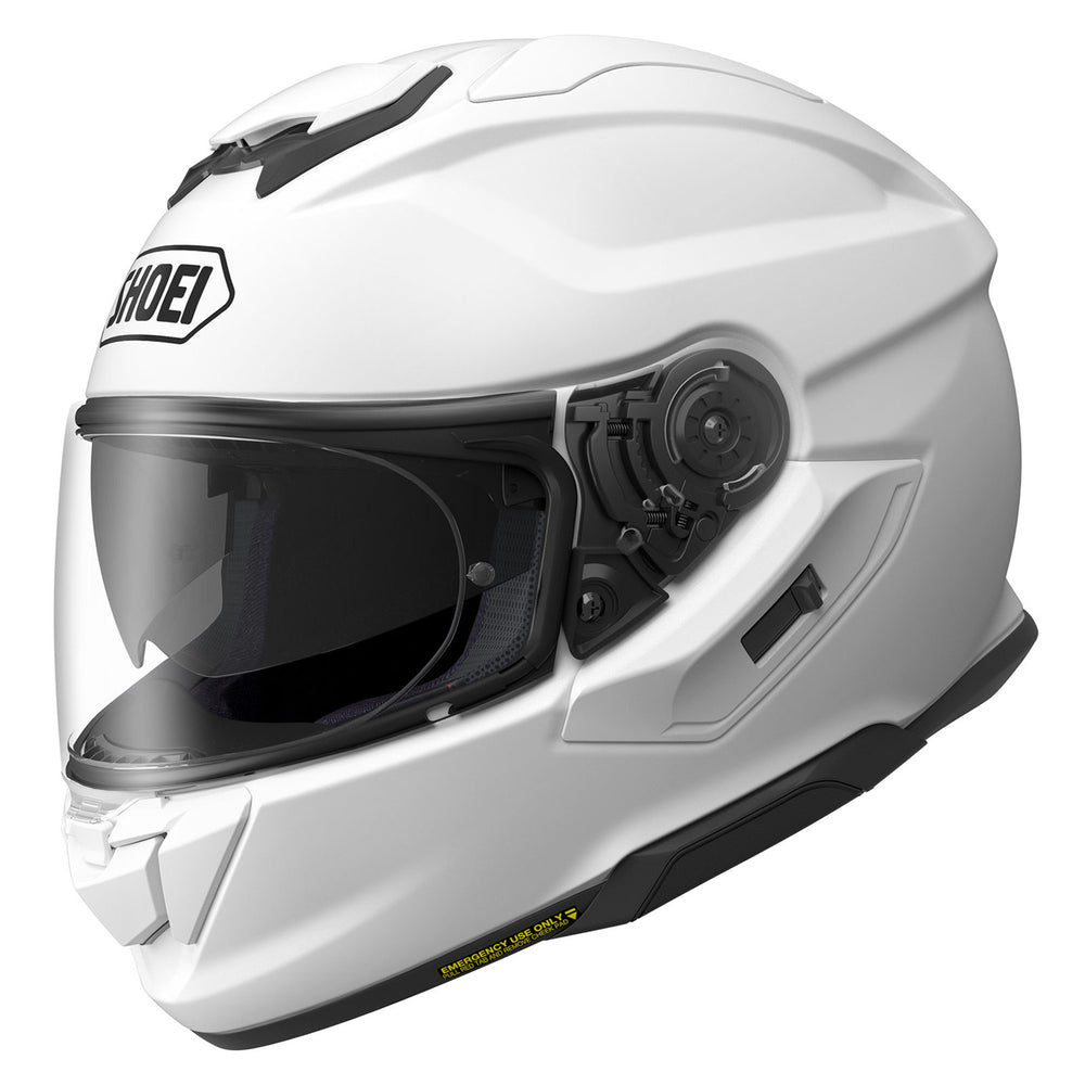 Shoei GT-Air 3 Solid Helmet White - Front Side View