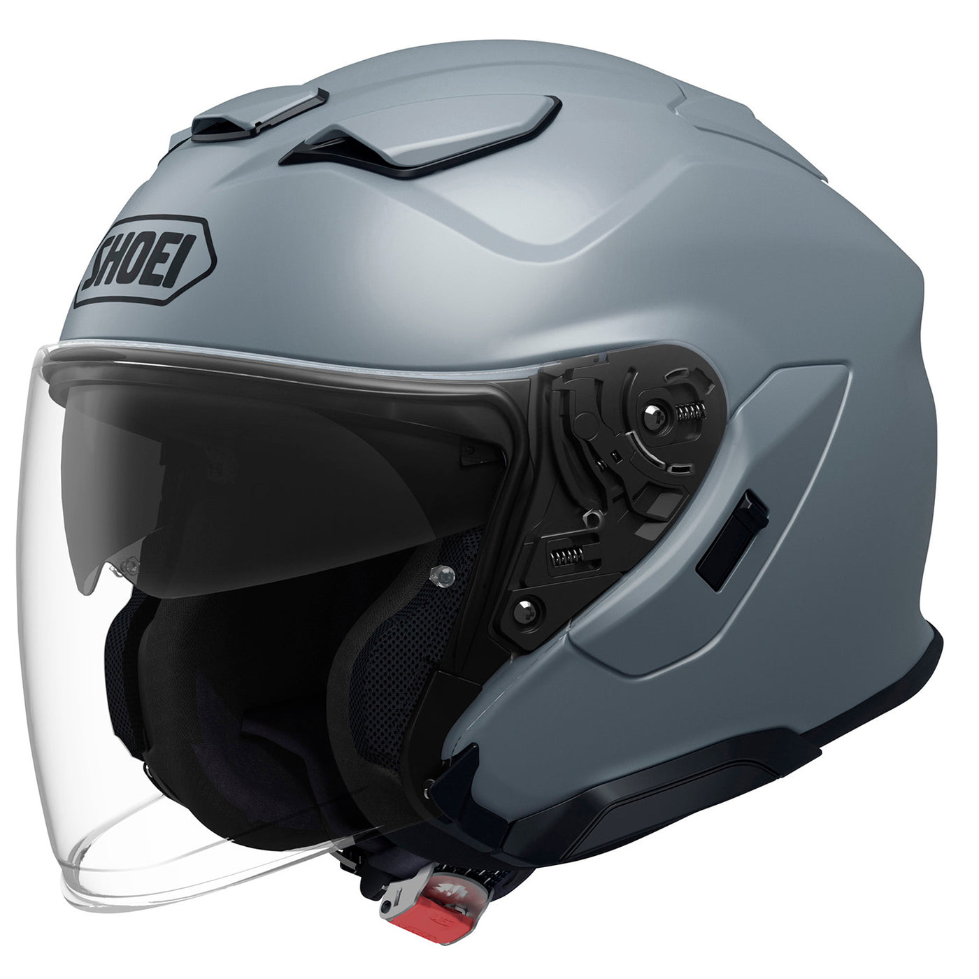 Shoei J-Cruise 3 Solid Helmet Basalt Grey - Front Side View
