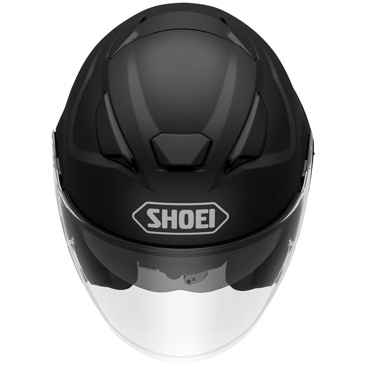 Shoei J-Cruise 3 Solid Helmet Matte Black - Top Down View