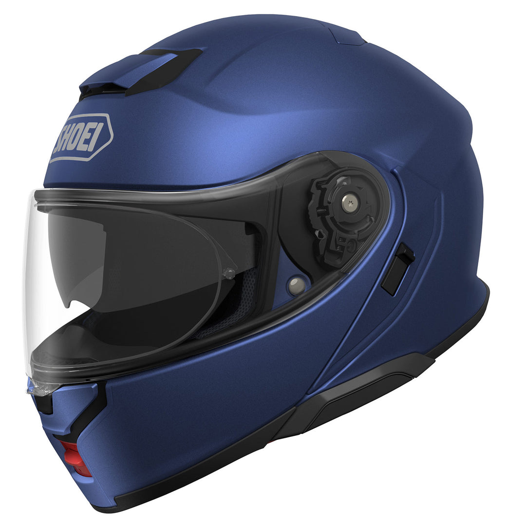 Shoei Neotec 3 Solid Helmet Matte Blue - Front Side View