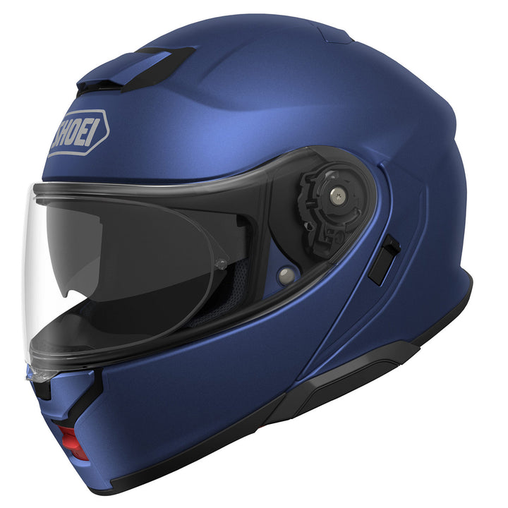 Shoei Neotec 3 Solid Helmet Matte Blue - Front Side View