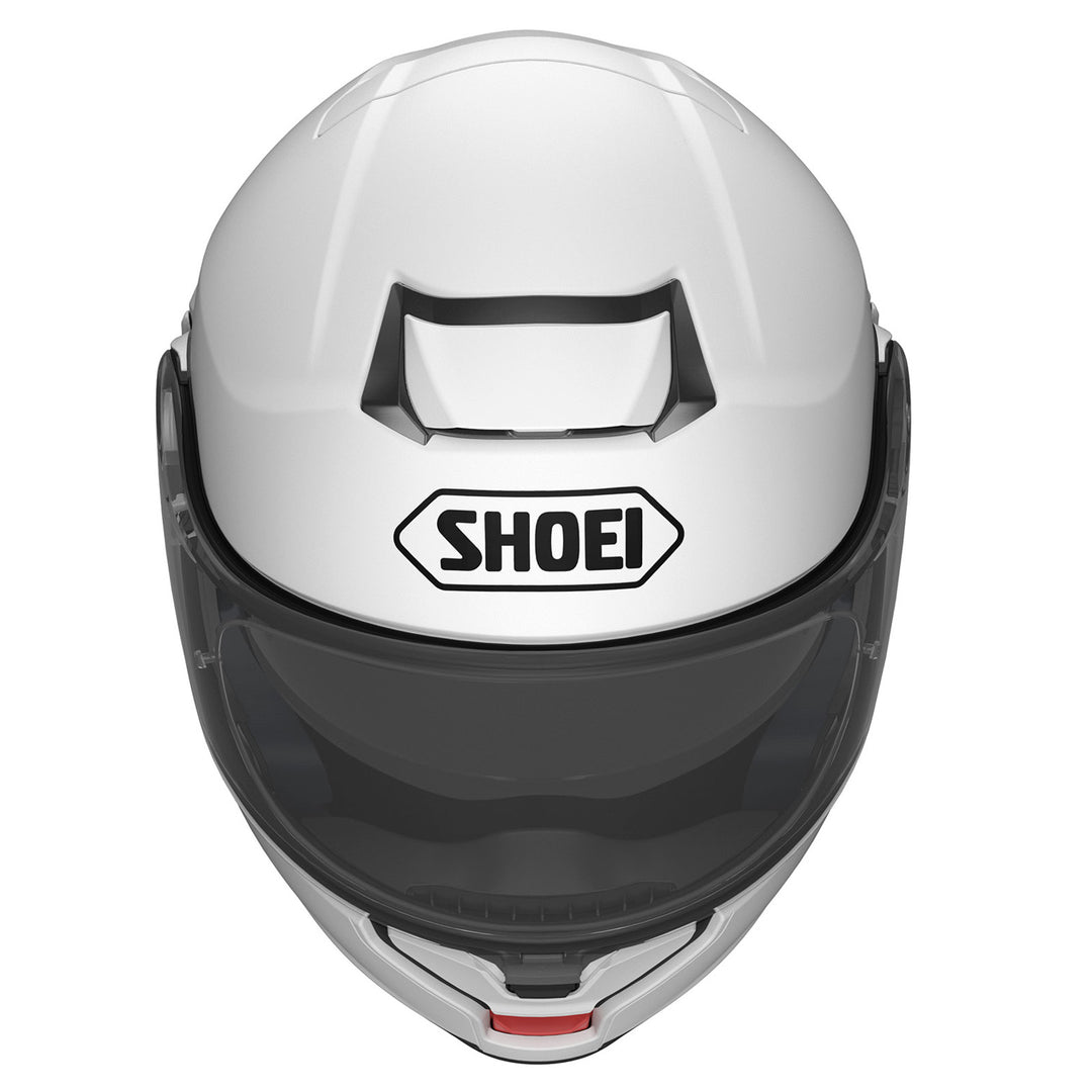 Shoei Neotec 3 Solid Helmet White - Front Top View