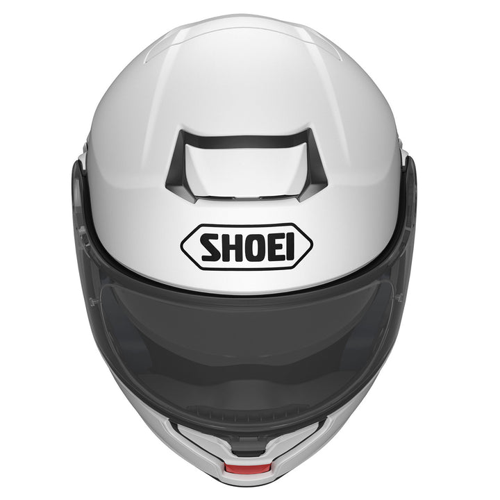 Shoei Neotec 3 Solid Helmet White - Front Top View