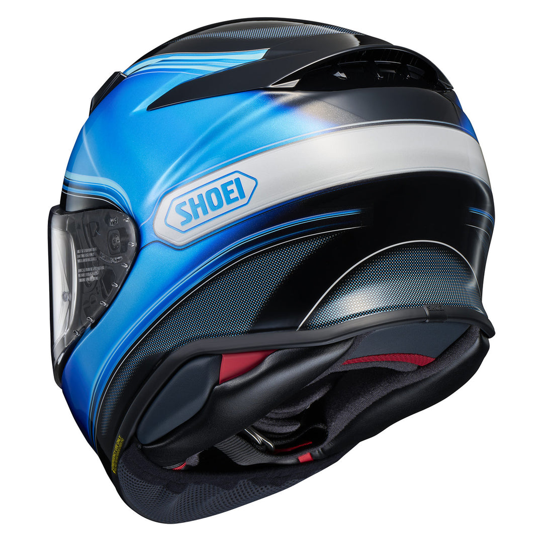 Shoei RF-1400 Sheen Helmet TC-2 - Rear Side View