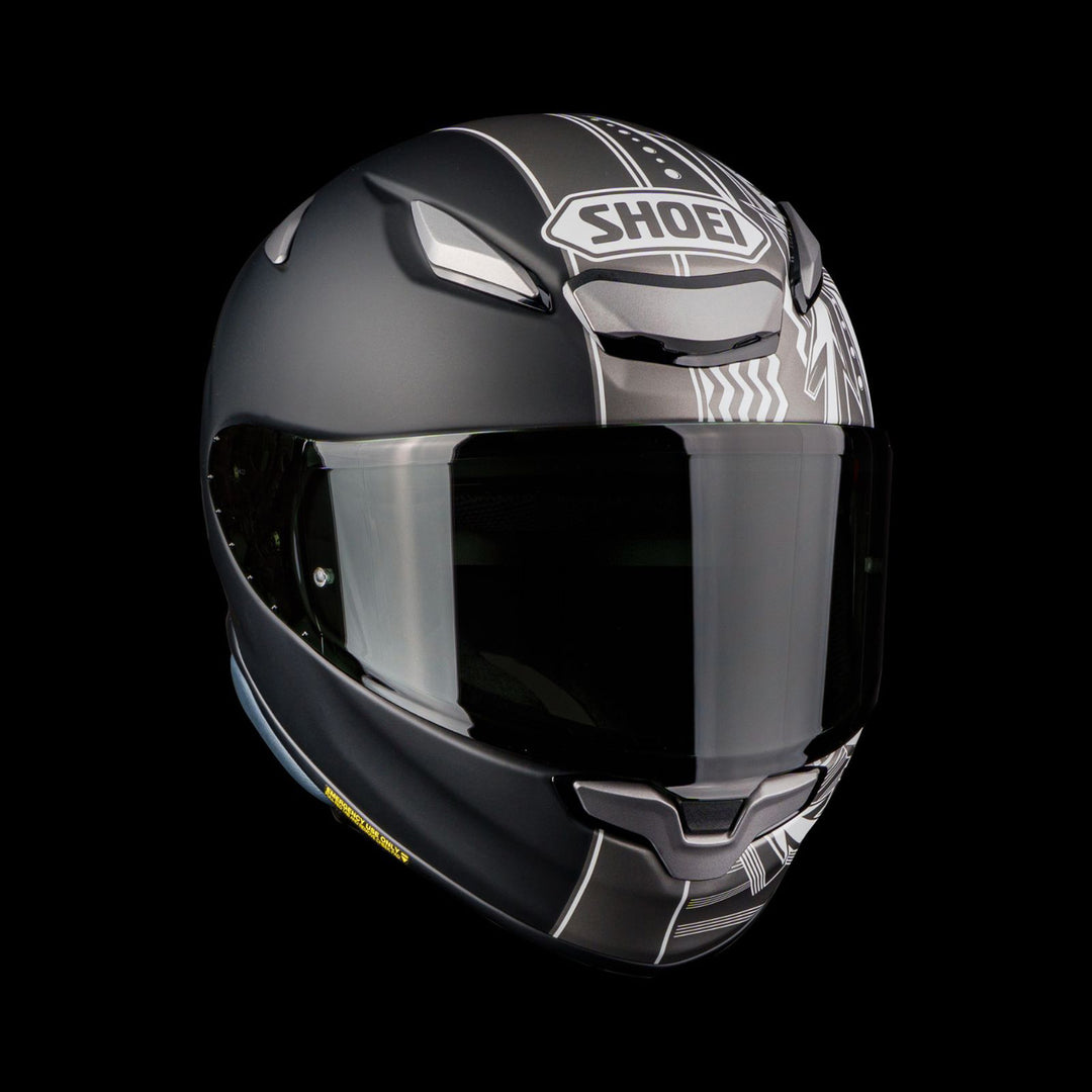 Shoei RF-1400 Beaut Helmet TC-6 - Front Right Side View in Dark Studio Background
