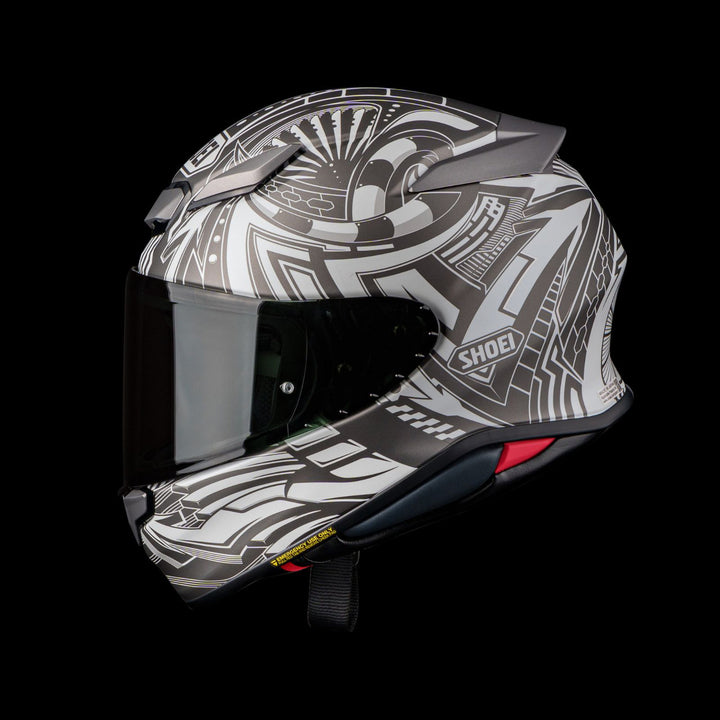 Shoei RF-1400 Beaut Helmet TC-6 - Left Side View in Dark Studio Background