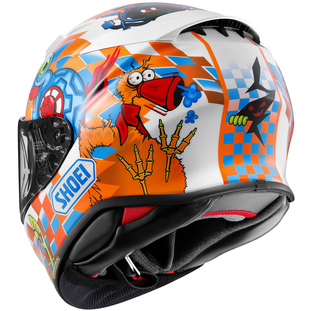 Shoei RF-1400 Yagyo Helmet TC-2 - Rear Left Side View