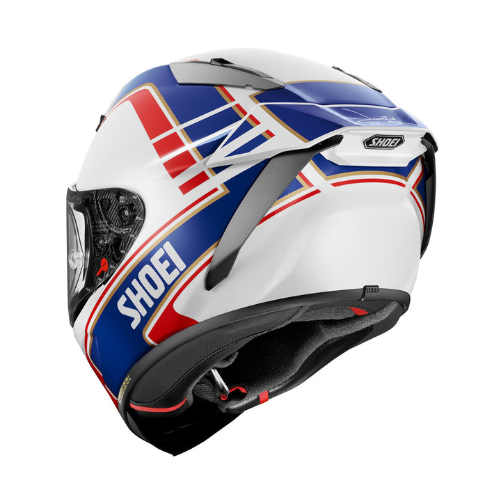 Shoei X-15 Gardner Helmet TC-2 - Rear Side View