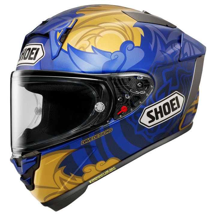 Shoei X-15 Marquez Thai Helmet - Front Side View