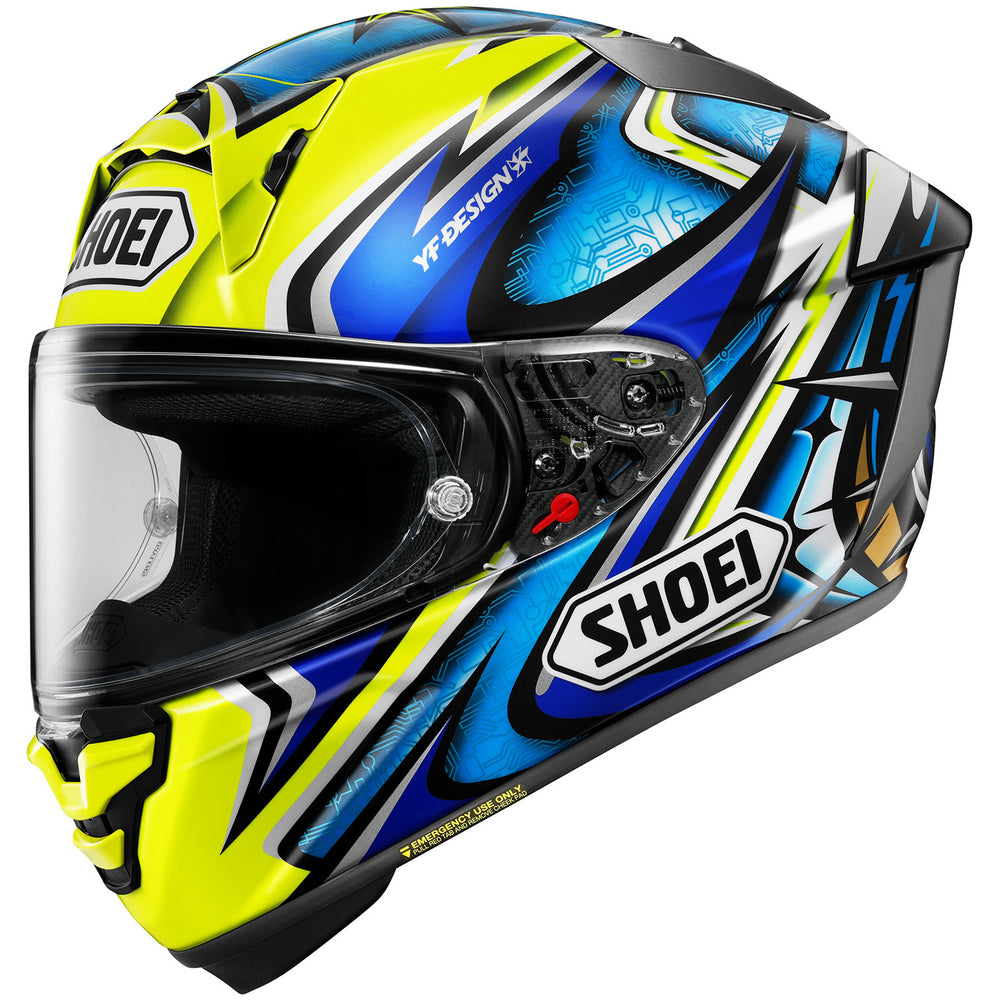 Shoei X-15 Daijiro Helmet TC-3 - Front Left Side View