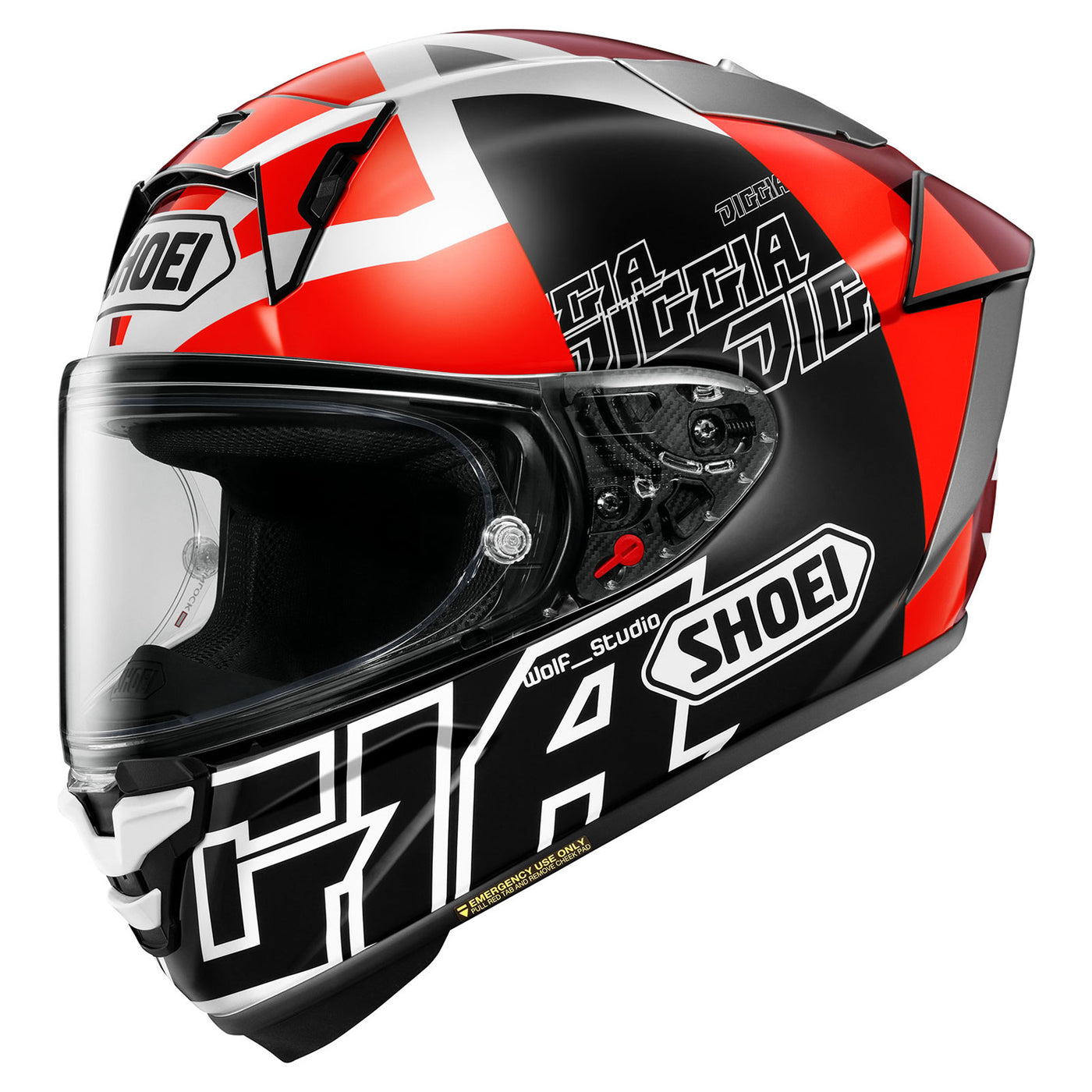 Shoei X-15 Diggia 2 Helmet TC-1 - Front Left Side View