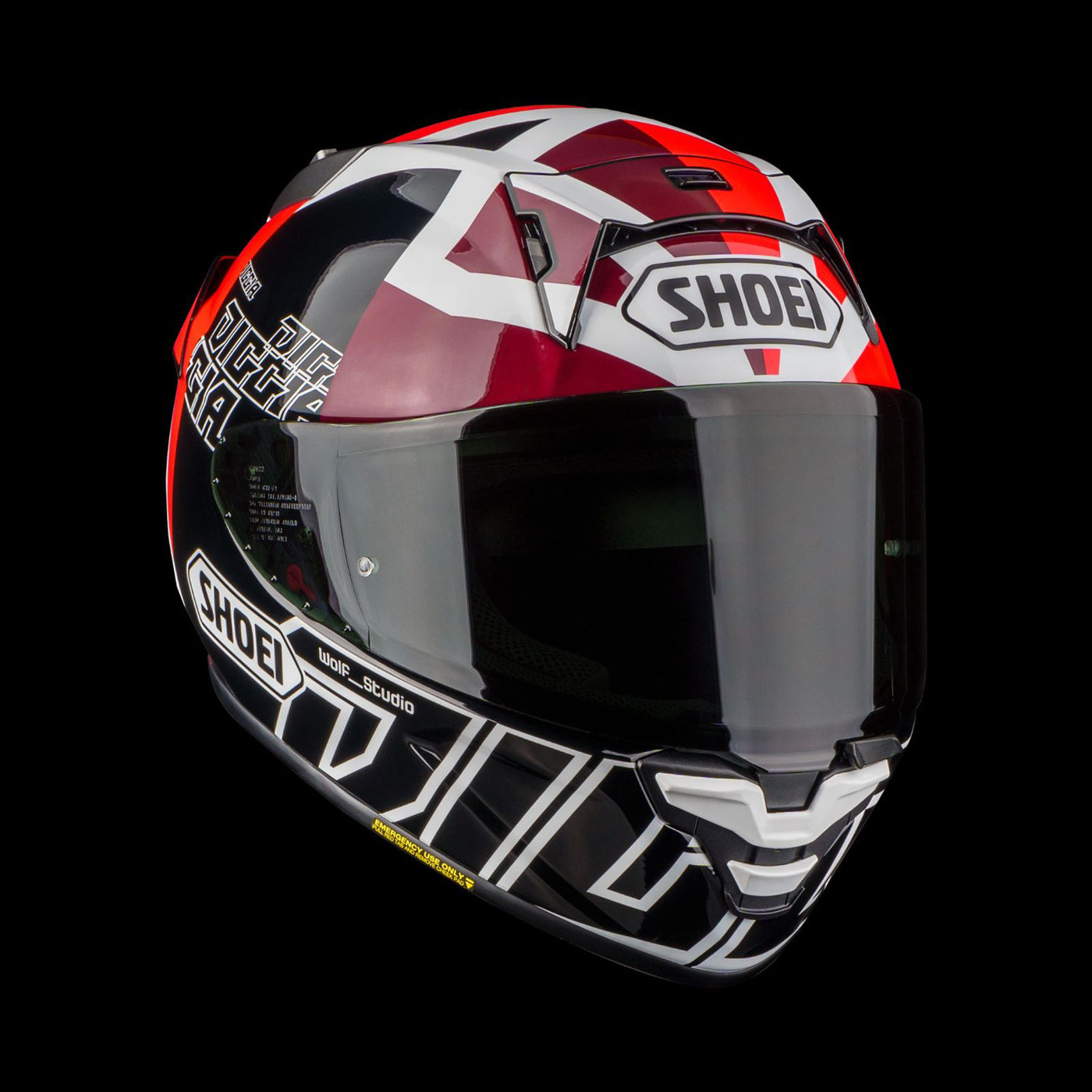 Shoei X-15 Diggia 2 Helmet TC-1 - Front Side View