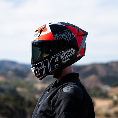 Shoei X-15 Diggia 2 Helmet TC-1 - Lifestyle Shot of Rider wearing Shoei X-15 Diggia 2