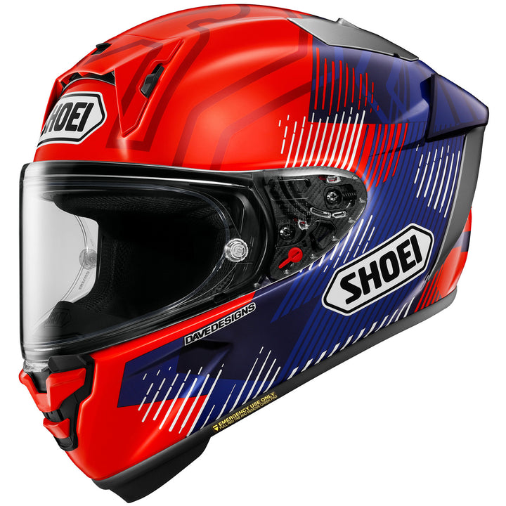 Shoei X-15 Marquez 8 Helmet TC-1 - Front Left Side View