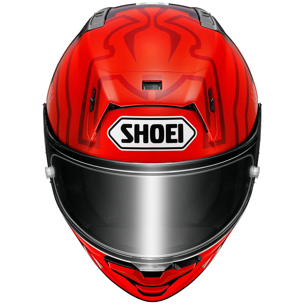 Shoei X-15 Marquez 8 Helmet TC-1 - Front Top View