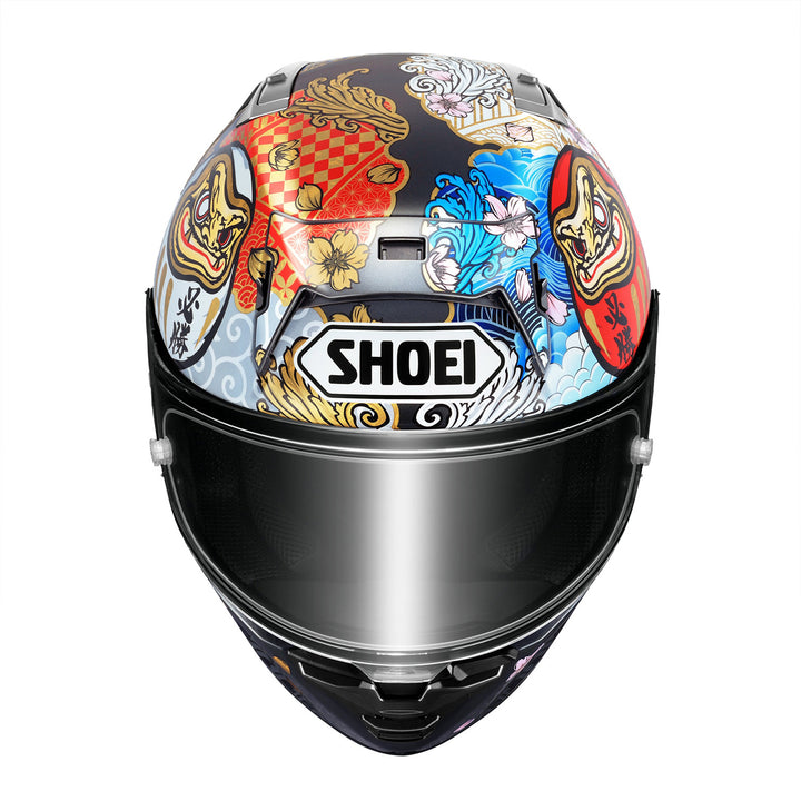 Shoei X-15 Marquez Motegi 5 Helmet TC-1 - Front Top View