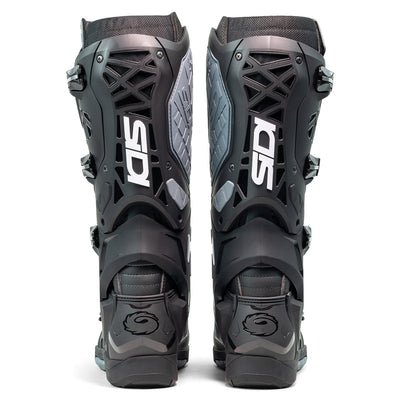 Sidi Crossair X Boot Black/Black - Rear View of Pair