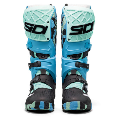 Sidi Crossair X Boot Messy/Cyan - Front View of Pair