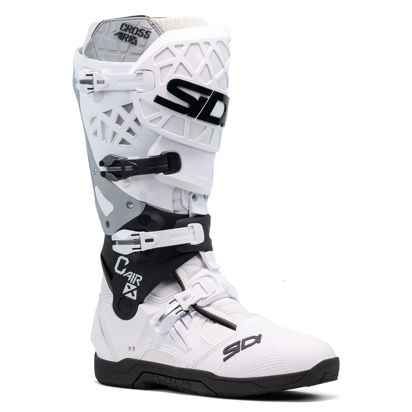 Sidi Crossair X Boot White/Black - Front Side View