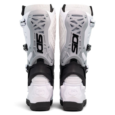 Sidi Crossair X Boot White/Black - Rear View of Pair