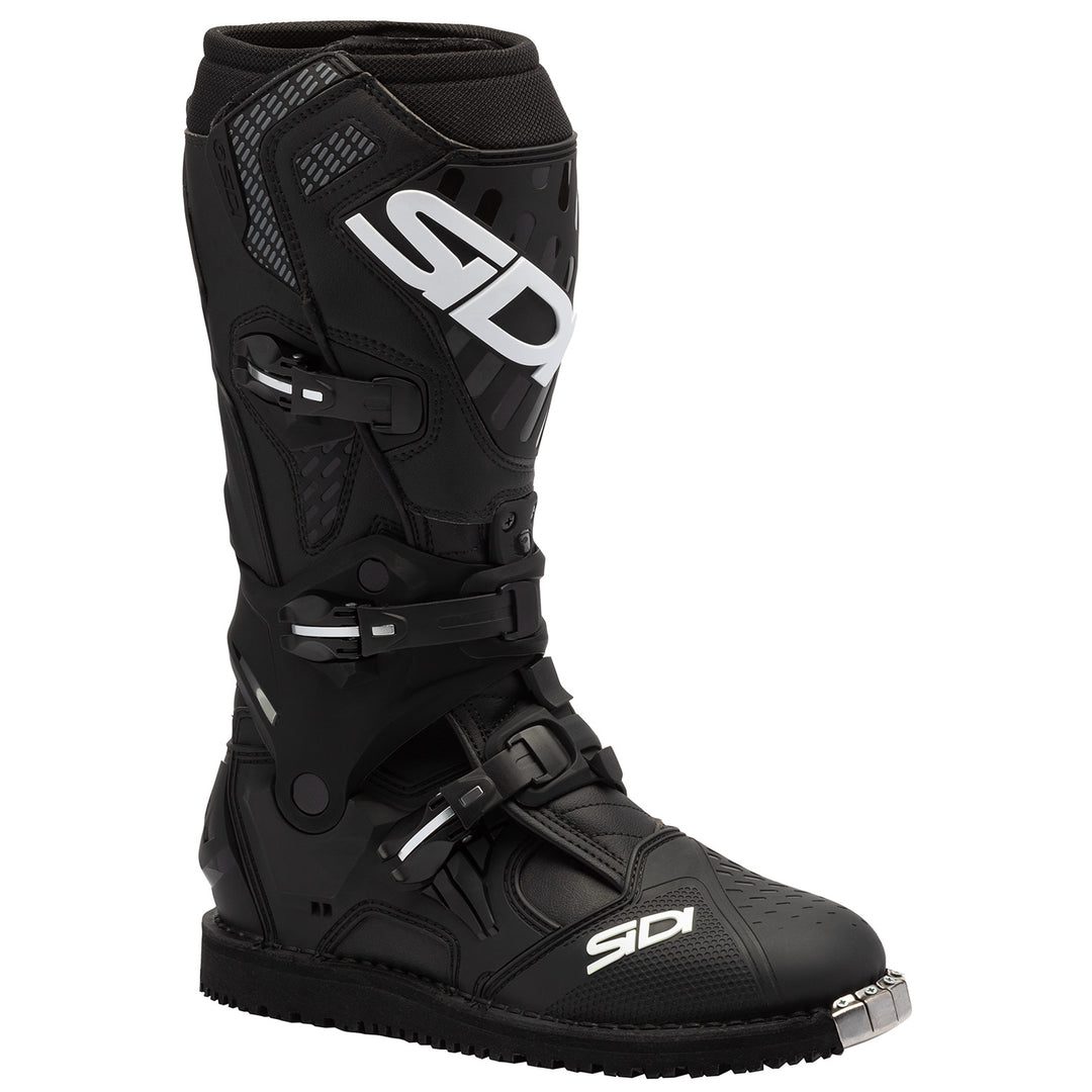 Sidi Crossair HD Enduro Boots Black - Front Side View