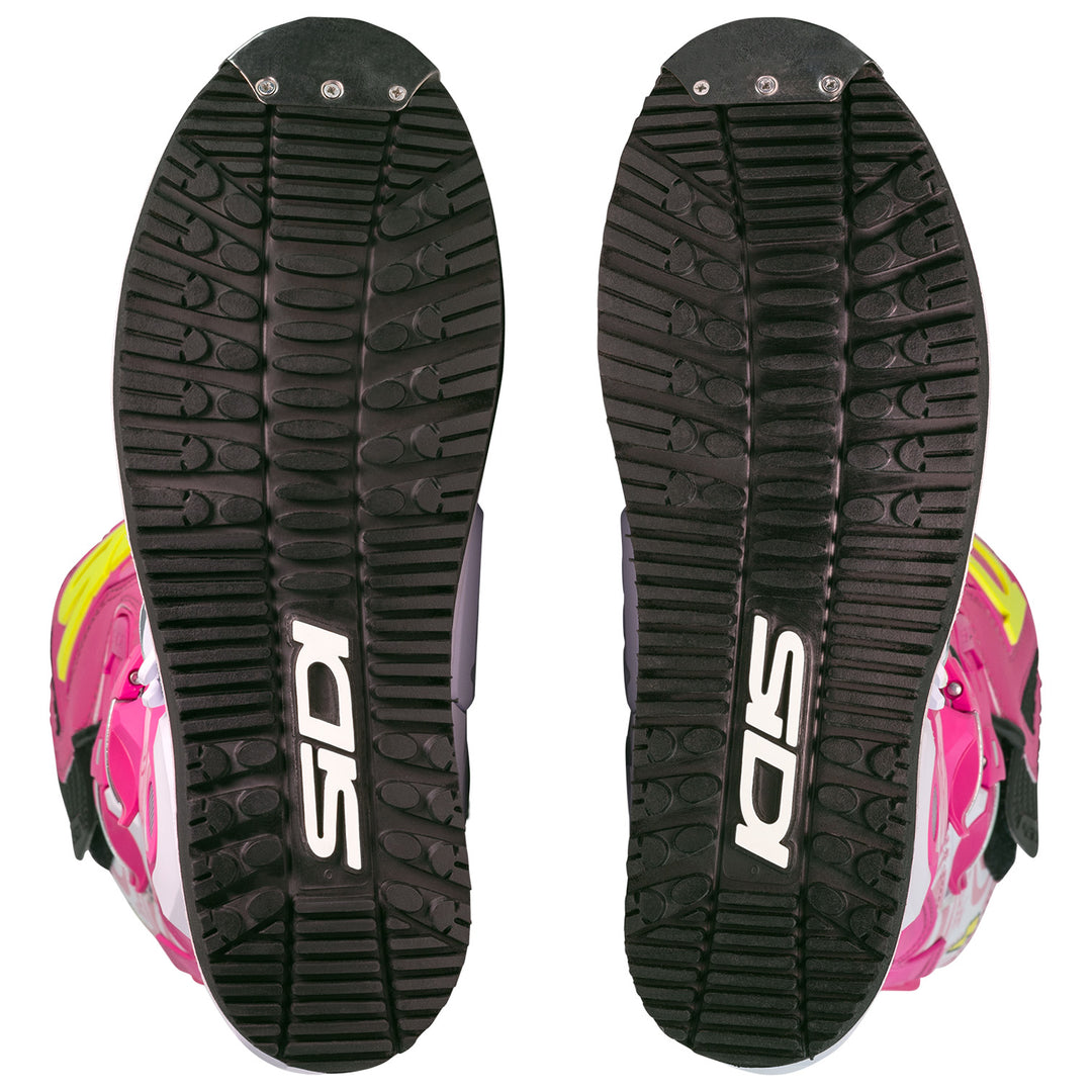 Sidi Crossair HD Enduro Boots Billy Bolt 1 - Sole View of Pair