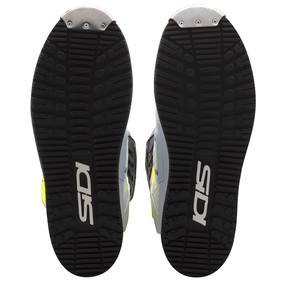 Sidi Crossair HD Enduro Boots Billy Bolt 2 - Sole View of Pair