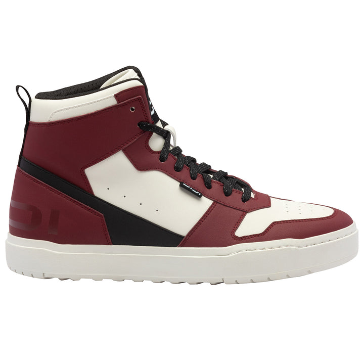 Sidi Lynx Riding Shoes Black/Dark Red - Outer Side View