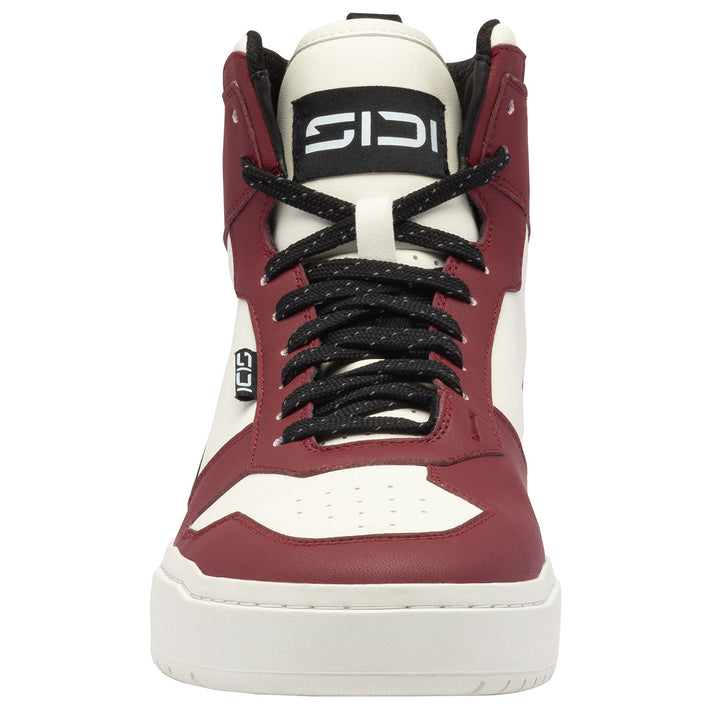 Sidi Lynx Riding Shoes Black/Dark Red - Front View