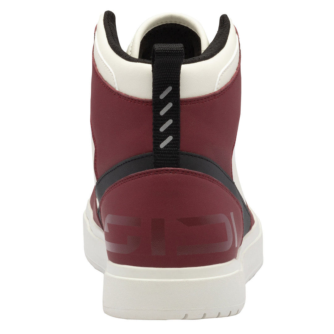 Sidi Lynx Riding Shoes Black/Dark Red - Rear View