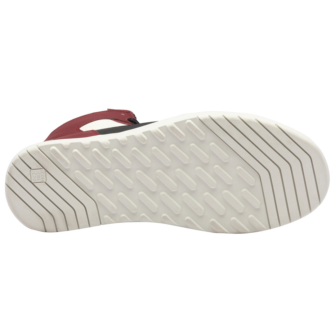 Sidi Lynx Riding Shoes Black/Dark Red - Sole View