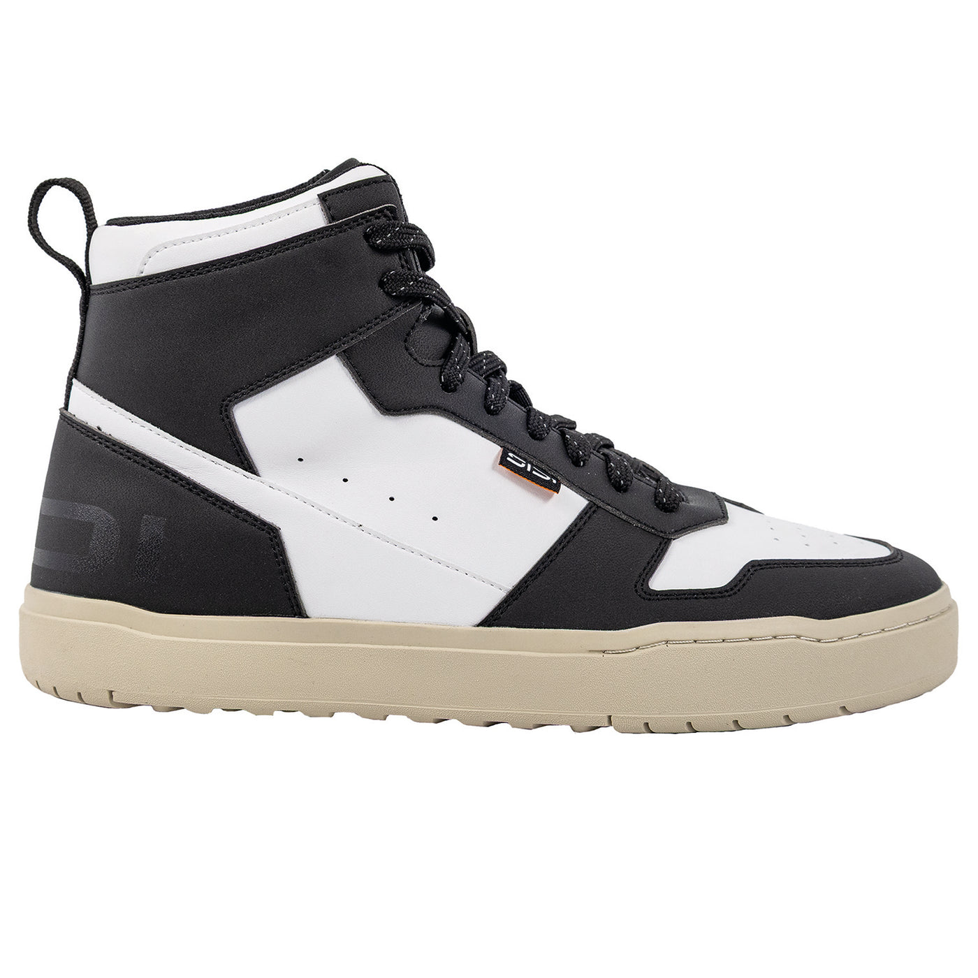 Sidi Lynx Riding Shoes Black/White - Outer Side View