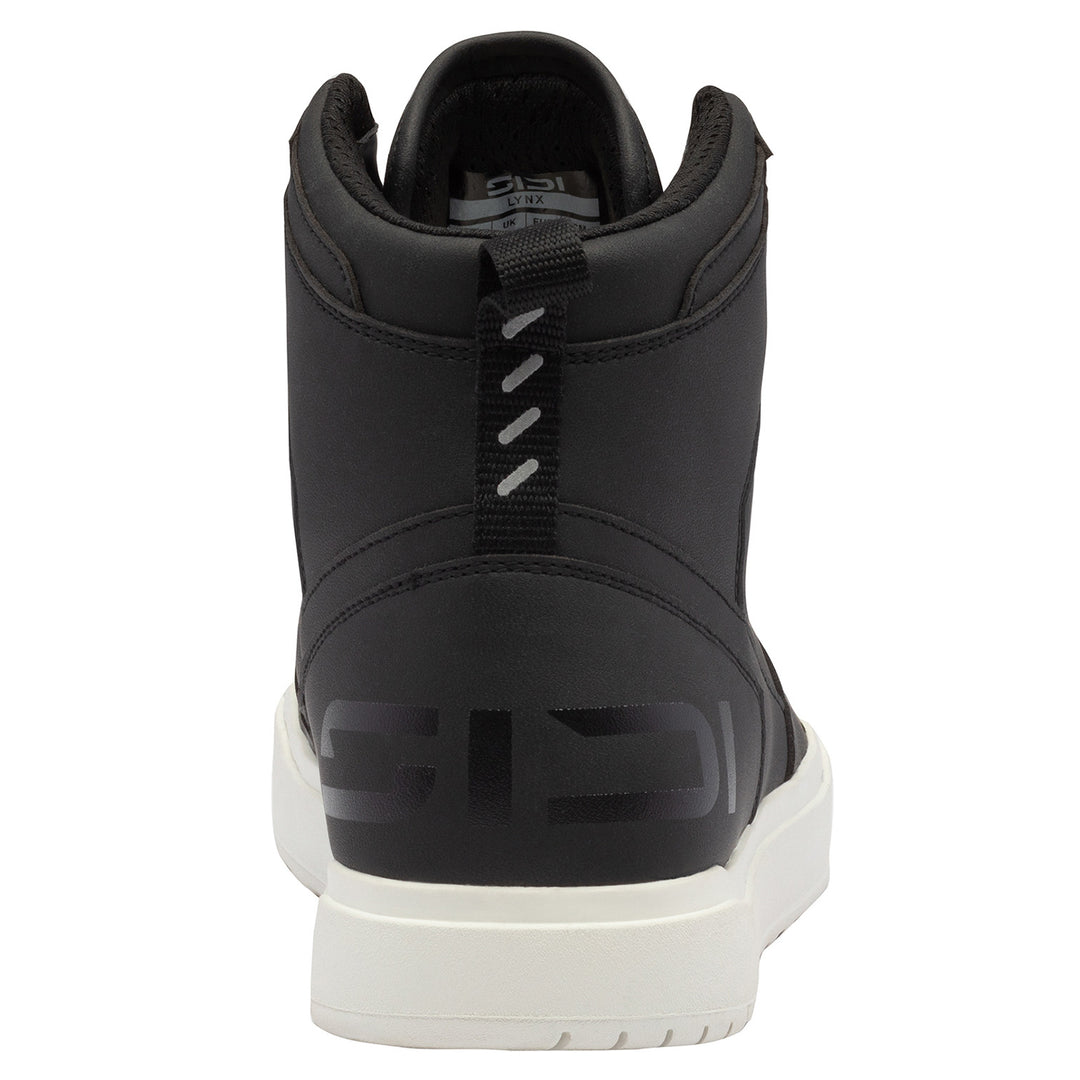 Sidi Lynx Riding Shoes Black/White - Rear View