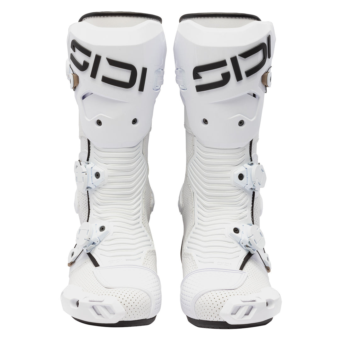 Sidi MAG-2 Air Boots White/Black - Front View of Pair