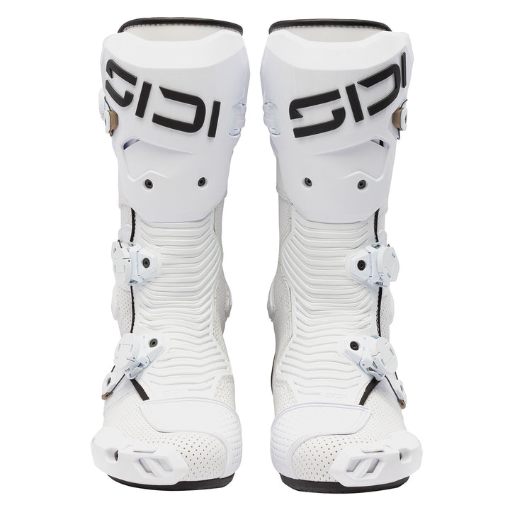 Sidi MAG-2 Air Boots White/Black - Front View of Pair